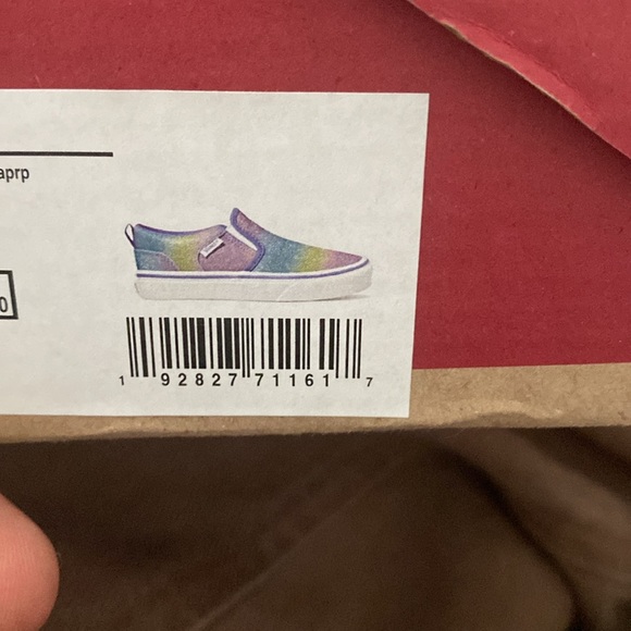 Vans Asher Rainbow Glitter Pastel pour filles, taille 6 - Picture 3 of 3